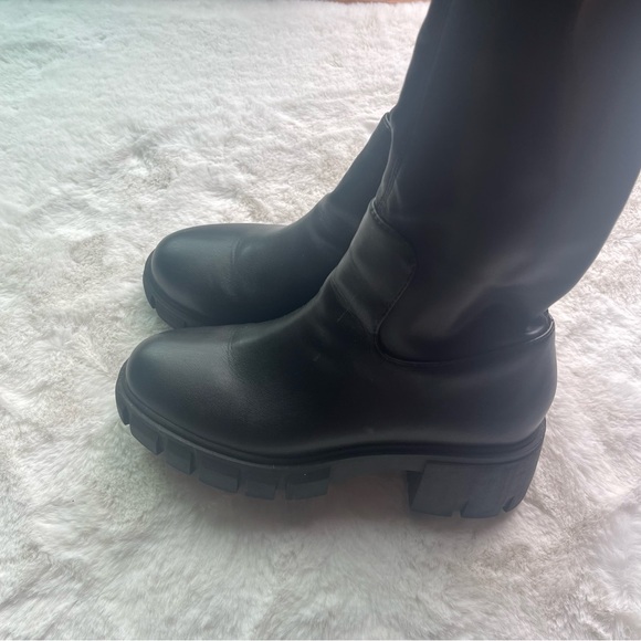 Steven Over the Knee Black Boots 9 - Picture 2 of 7